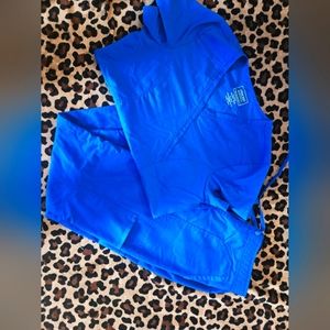 Cherokee workwear royal blue scrub set